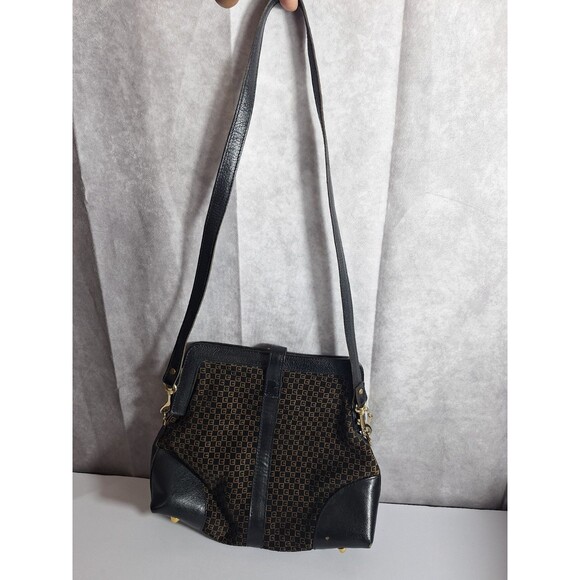 RONORA Vtg Suede Genuine Leather Y2K Shoulder Bag Handbag Purse Made In Italy - Picture 3 of 15